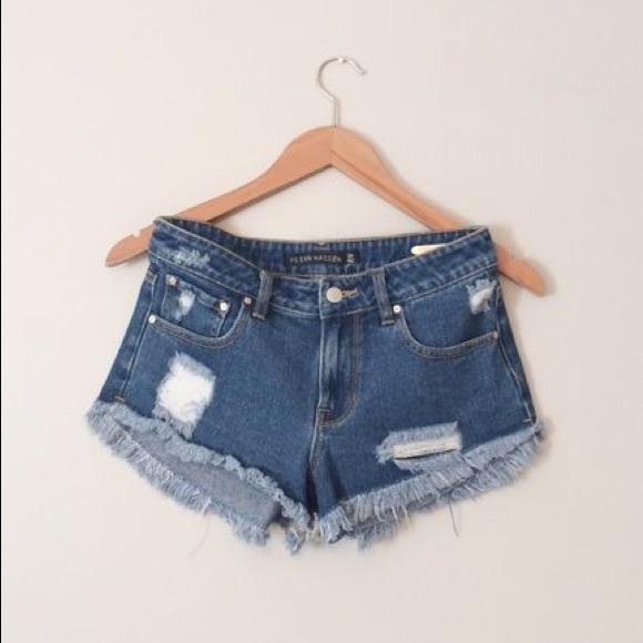 ✨PS ERIN WASSON✨Knit Pocket Denim Shorts - Picture 3 of 4